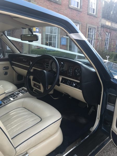 drivers seat of a Rolls-Royce