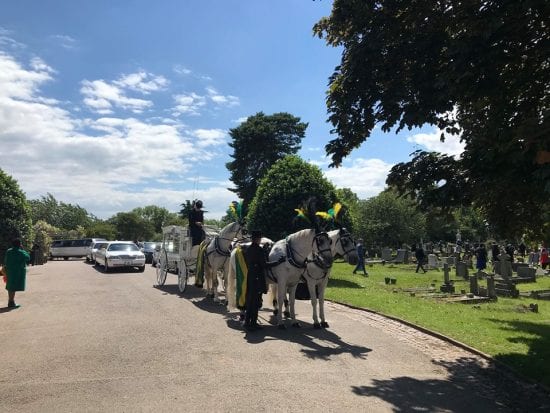 Funeral car hire, with horse & carriage