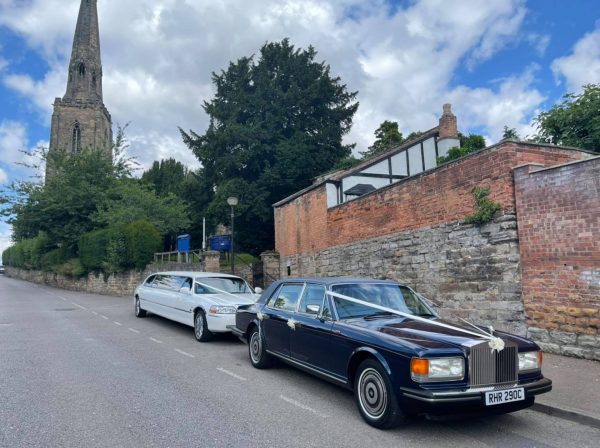 classic Rolls-Royce wedding car hire nottingham